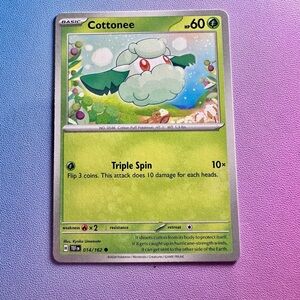 cottonee - 014/162 (common) — pokemon: temporal forces